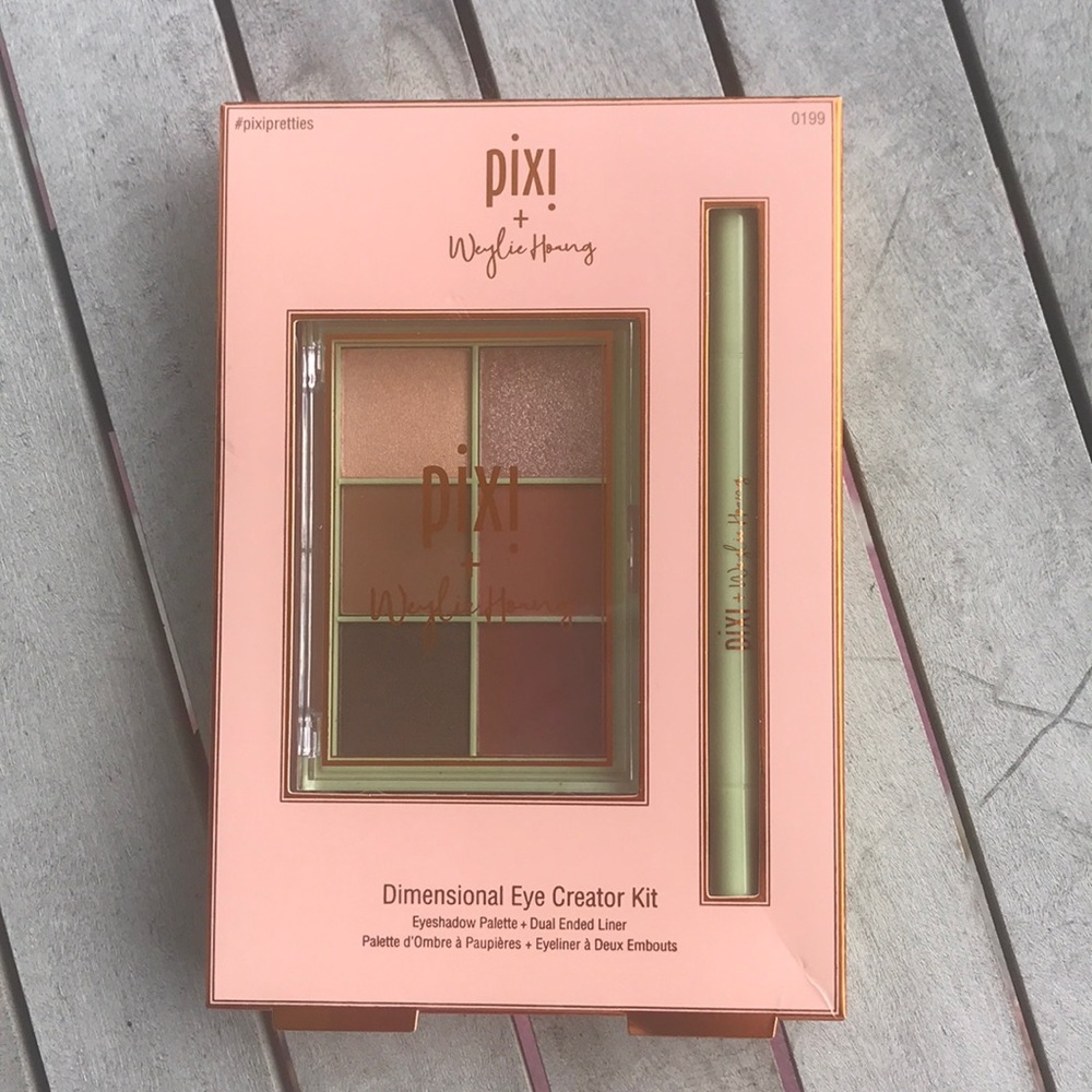 Pixi + weylie hoang eyeshadow palette with liner